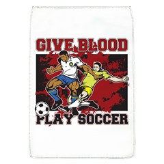 Give Blood Play Soccer Removable Flap Cover (large) by MegaSportsFan