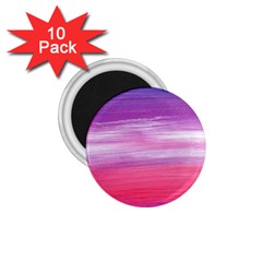 Abstract In Pink & Purple 1 75  Button Magnet (10 Pack) by StuffOrSomething