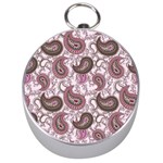 Paisley in Pink Silver Compass Front