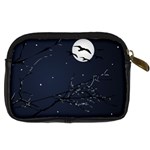 Night Birds and Full Moon Digital Camera Leather Case Back