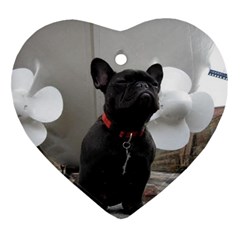 French Bulldog Heart Ornament (two Sides) by StuffOrSomething