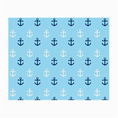 Anchors In Blue And White Glasses Cloth (small, Two Sided) by StuffOrSomething