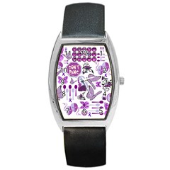 Fms Mash Up Tonneau Leather Watch by FunWithFibro