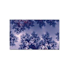 Pink And Blue Morning Frost Fractal Sticker 100 Pack (rectangle) by Artist4God