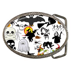 Halloween Mashup Belt Buckle (oval) by StuffOrSomething