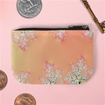 Peach Spring Frost On Flowers Fractal Coin Change Purse Back