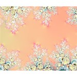 Peach Spring Frost On Flowers Fractal Deluxe Canvas 14  x 11  (Framed) 14  x 11  x 1.5  Stretched Canvas