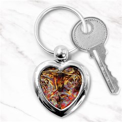 Abstract 4 Key Chain (heart) by icarusismartdesigns