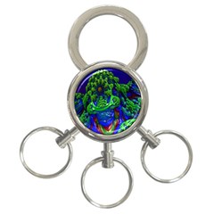 Abstract 1x 3-ring Key Chain by icarusismartdesigns