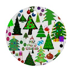 Oh Christmas Tree Round Ornament (two Sides)