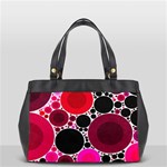 Retro Polka Dot  Oversize Office Handbag (One Side) Front