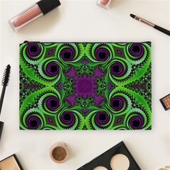 Purple Meets Green Cosmetic Bag (large) by OCDesignss