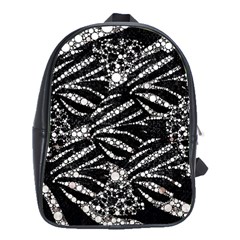 Zebra Bling  School Bag (large) by OCDesignss