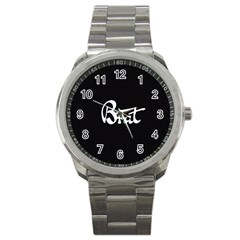 Brat Blk Sport Metal Watch by OCDesignss