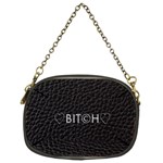 Black Bit?h Chain Purse (Two Sided)  Front