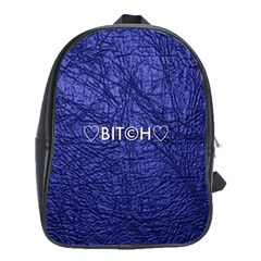 Blue Bit?h School Bag (xl) by OCDesignss