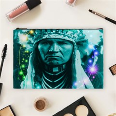 Magical Indian Chief Cosmetic Bag (large) by icarusismartdesigns