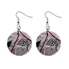 Crossword Genius Mini Button Earrings by StuffOrSomething