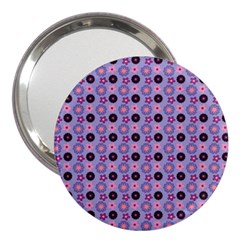 Cute Floral Pattern 3  Handbag Mirror by GardenOfOphir