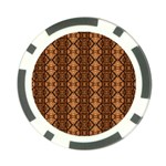 Faux Animal Print Pattern Poker Chip Front