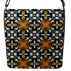 Faux Animal Print Pattern Flap Closure Messenger Bag (small) by GardenOfOphir