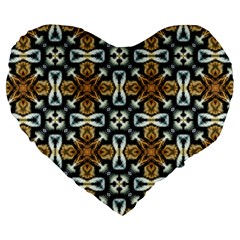 Faux Animal Print Pattern 19  Premium Flano Heart Shape Cushion by GardenOfOphir