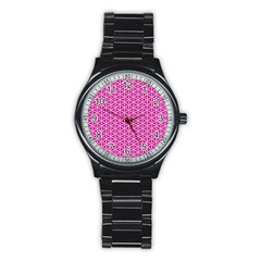 Cute Pretty Elegant Pattern Sport Metal Watch (black) by GardenOfOphir