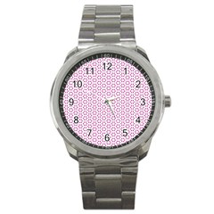 Cute Pretty Elegant Pattern Sport Metal Watch by GardenOfOphir