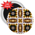 Cute Pretty Elegant Pattern 3  Button Magnet (100 pack) Front