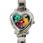 Two Friends Heart Italian Charm Watch  Front