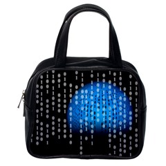 Binary Rain Classic Handbag (one Side) by StuffOrSomething