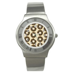 Donuts Stainless Steel Watch (slim) by Kathrinlegg