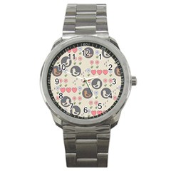 Love Birds Sport Metal Watch by Kathrinlegg