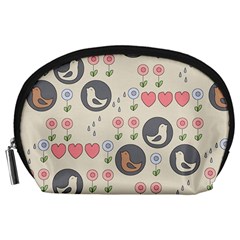 Love Birds Accessory Pouch (large) by Kathrinlegg