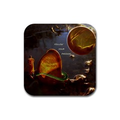 Follow Your Passion Drink Coaster (square) by lucia