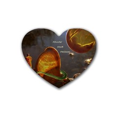 Follow Your Passion Drink Coasters (heart) by lucia