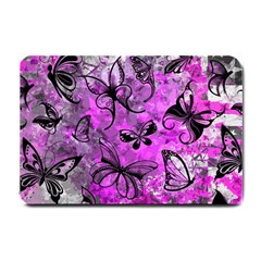 Butterfly Graffiti Small Door Mat by ArtistRoseanneJones