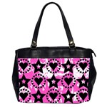 Star And Heart Pattern Oversize Office Handbag (Two Sides) Front