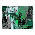 Green Urban Graffiti Double Sided Flano Blanket (Mini) 35 x27  Blanket Front