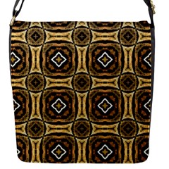 Faux Animal Print Pattern Flap Messenger Bag (s) by GardenOfOphir