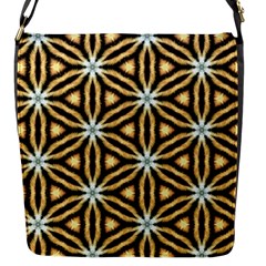 Faux Animal Print Pattern Flap Messenger Bag (s) by GardenOfOphir