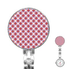 Cute Pretty Elegant Pattern Stainless Steel Nurses Watches by GardenOfOphir