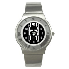 Masked Stainless Steel Watches by ArtistRoseanneJones