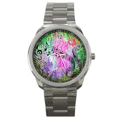 Abstract Music  Sport Metal Watches by ImpressiveMoments