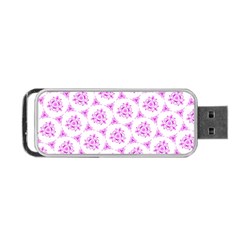 Sweet Doodle Pattern Pink Portable Usb Flash (two Sides) by ImpressiveMoments