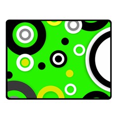 Florescent Green Yellow Abstract  Fleece Blanket (small) by OCDesignss