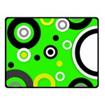 Florescent Green Yellow Abstract  Double Sided Fleece Blanket (Small)  45 x34  Blanket Front