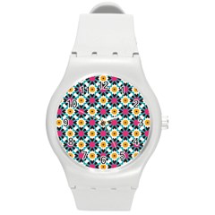 Cute Pattern Gifts Round Plastic Sport Watch (m)