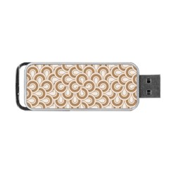 Retro Mirror Pattern Brown Portable Usb Flash (one Side) by ImpressiveMoments