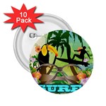 Surfing 2.25  Buttons (10 pack)  Front